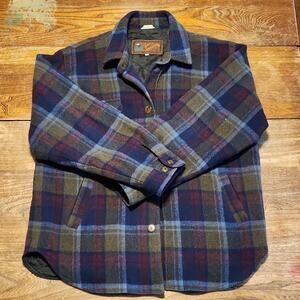 Lifes Adventures DASH Men's XL Plaid Wool Heavyweight Insulated Shirt Jacket